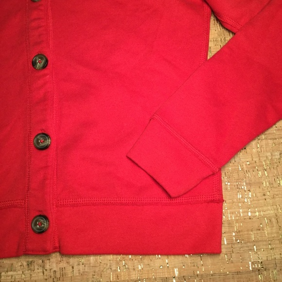 Gilly Hicks Sidney Girls Red Button Hoodie - Picture 3 of 6